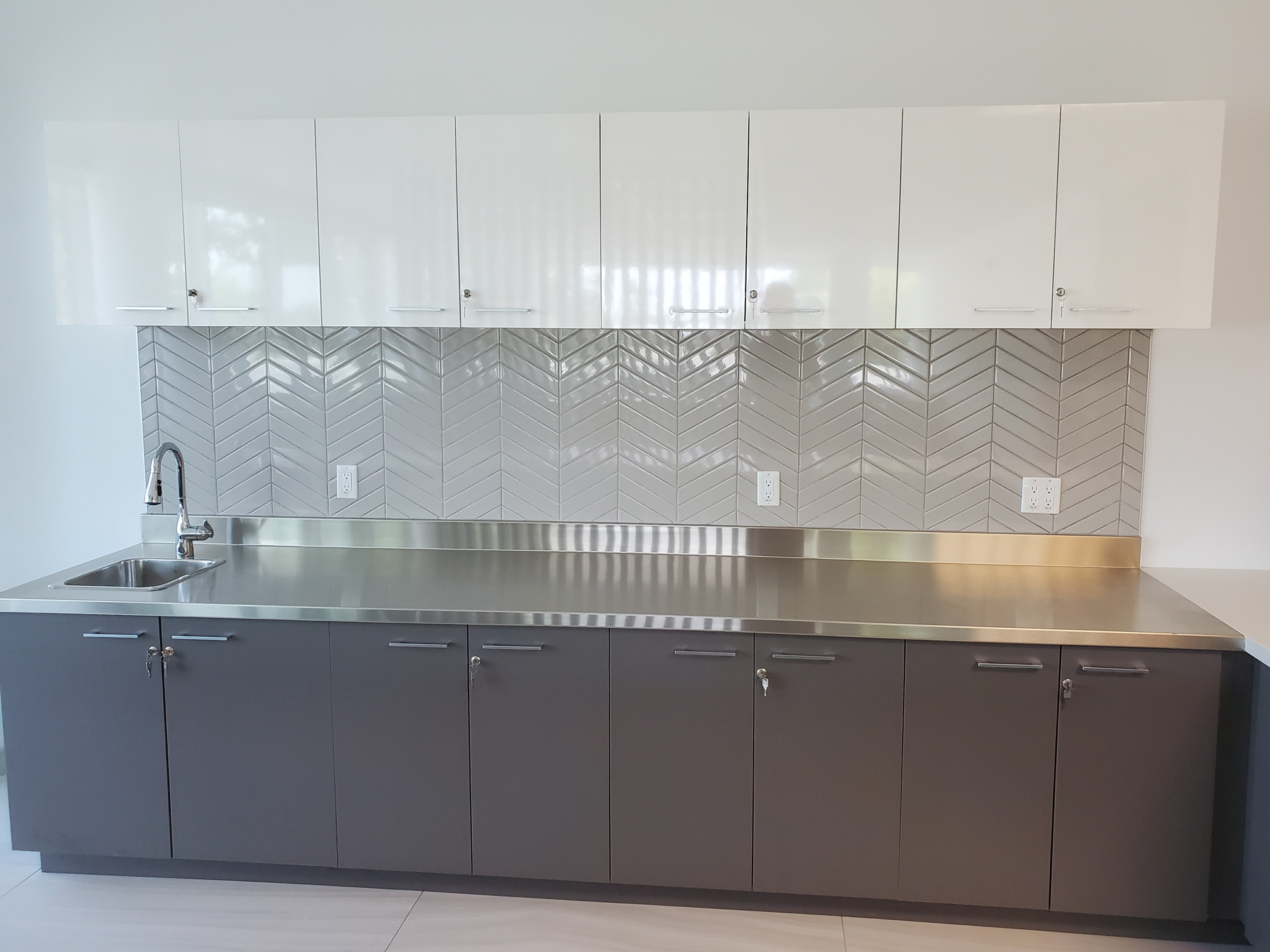 Kitchen backsplash tile installation in King