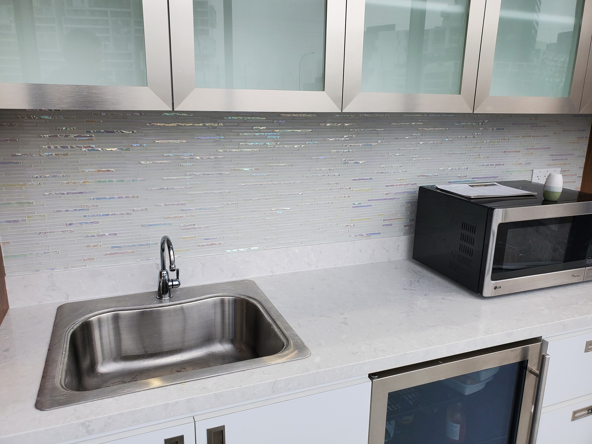 Kitchen backsplash tile installation in King