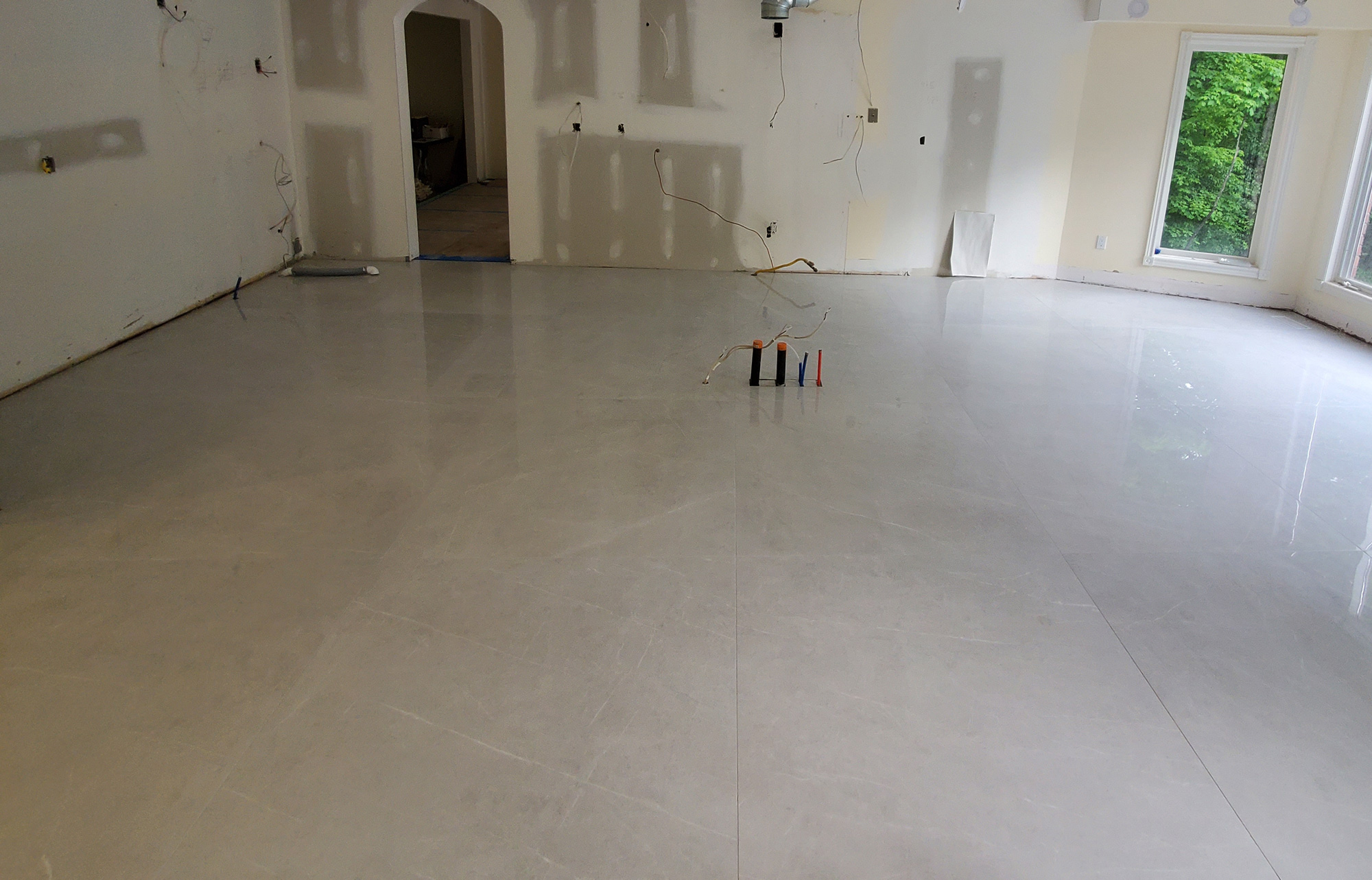 Floor tile installation in Bradford