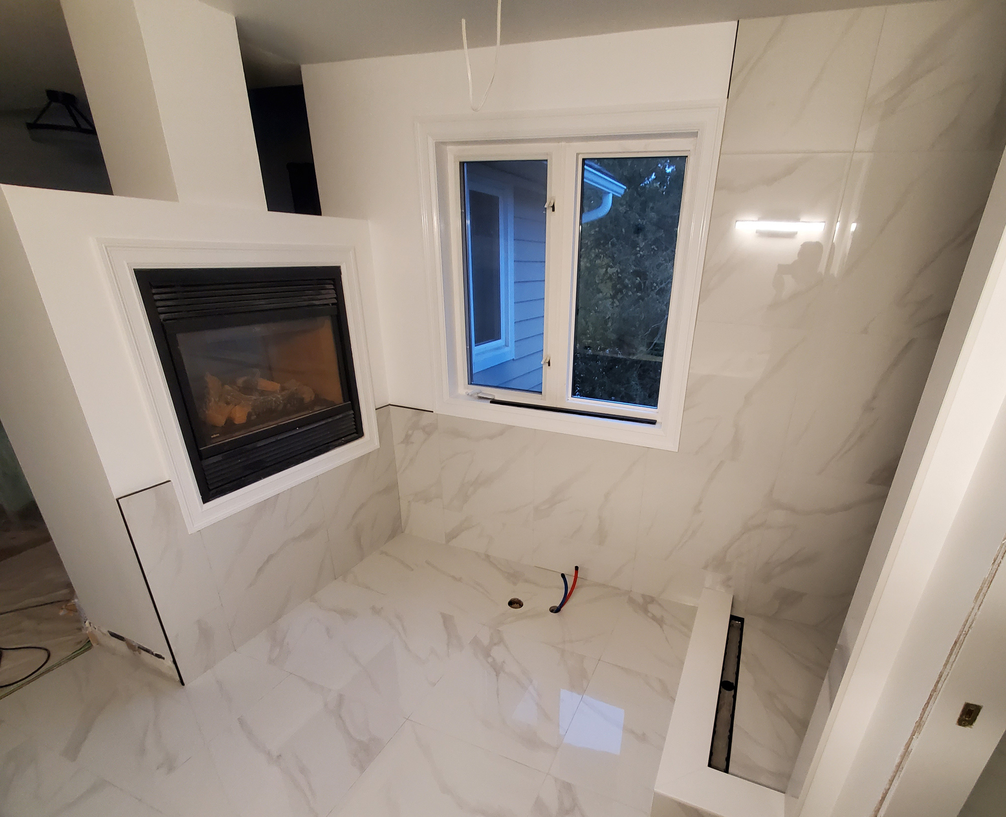 Bathroom tile installation in Bradford