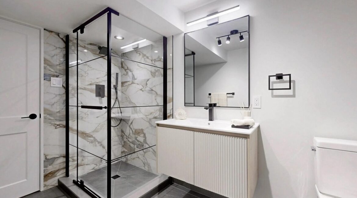 Bathroom renovation project in Newmarket